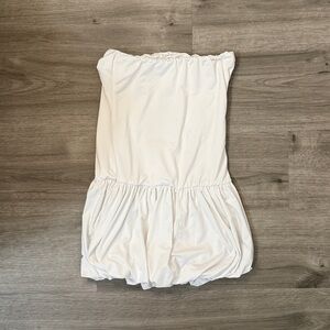 White Strapless Dress